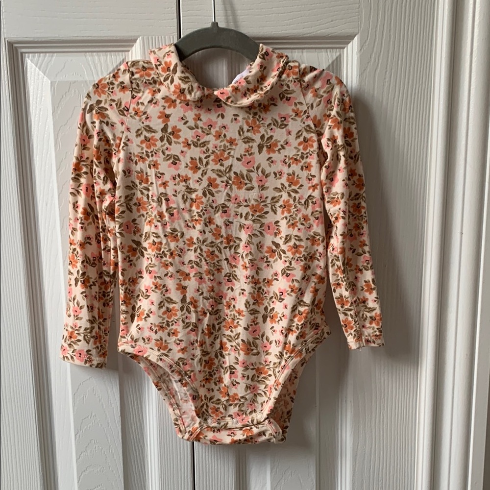 Preppy Ruffled Overalls and Floral Top - Picture 7 of 17
